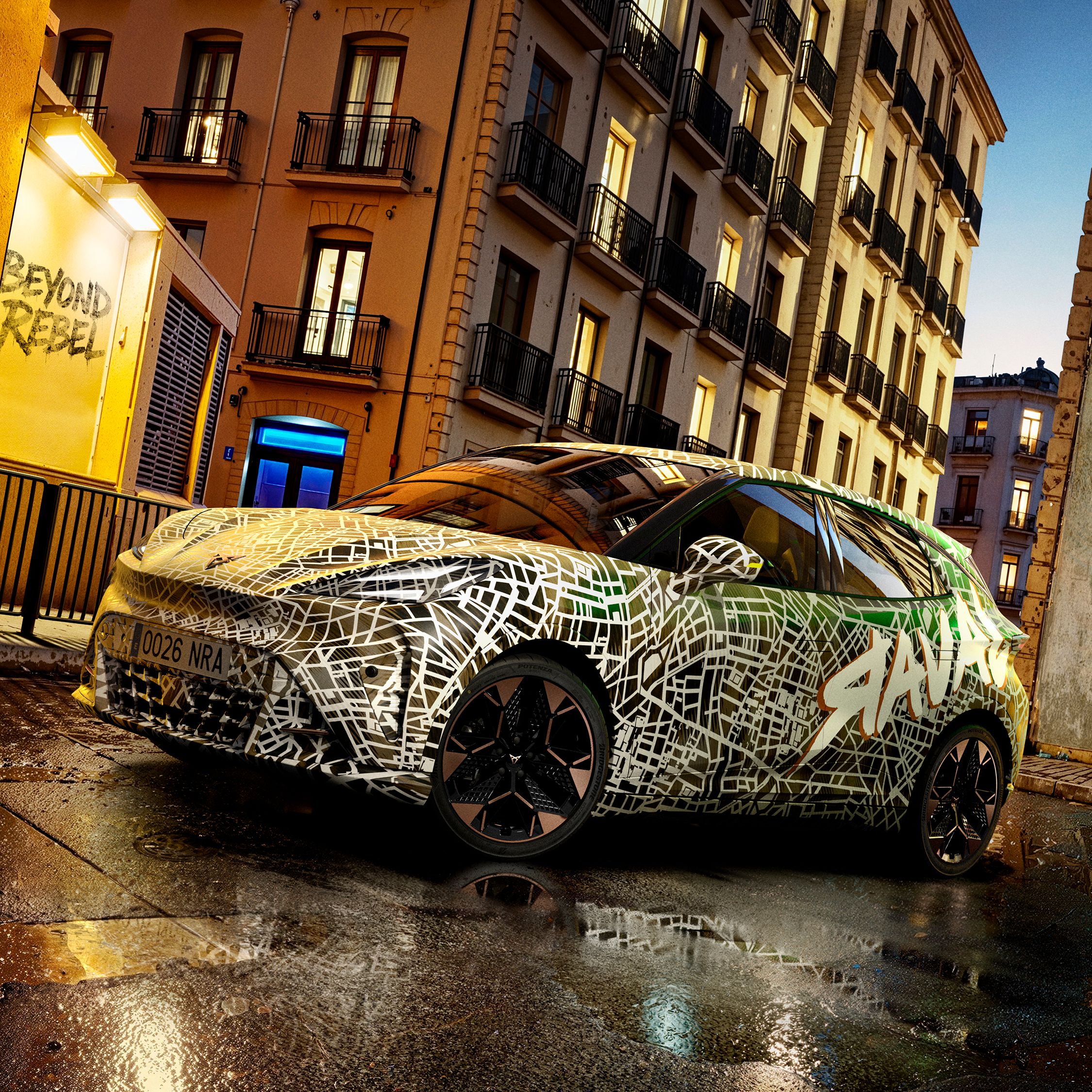 Raval Camouflage in der Stadt