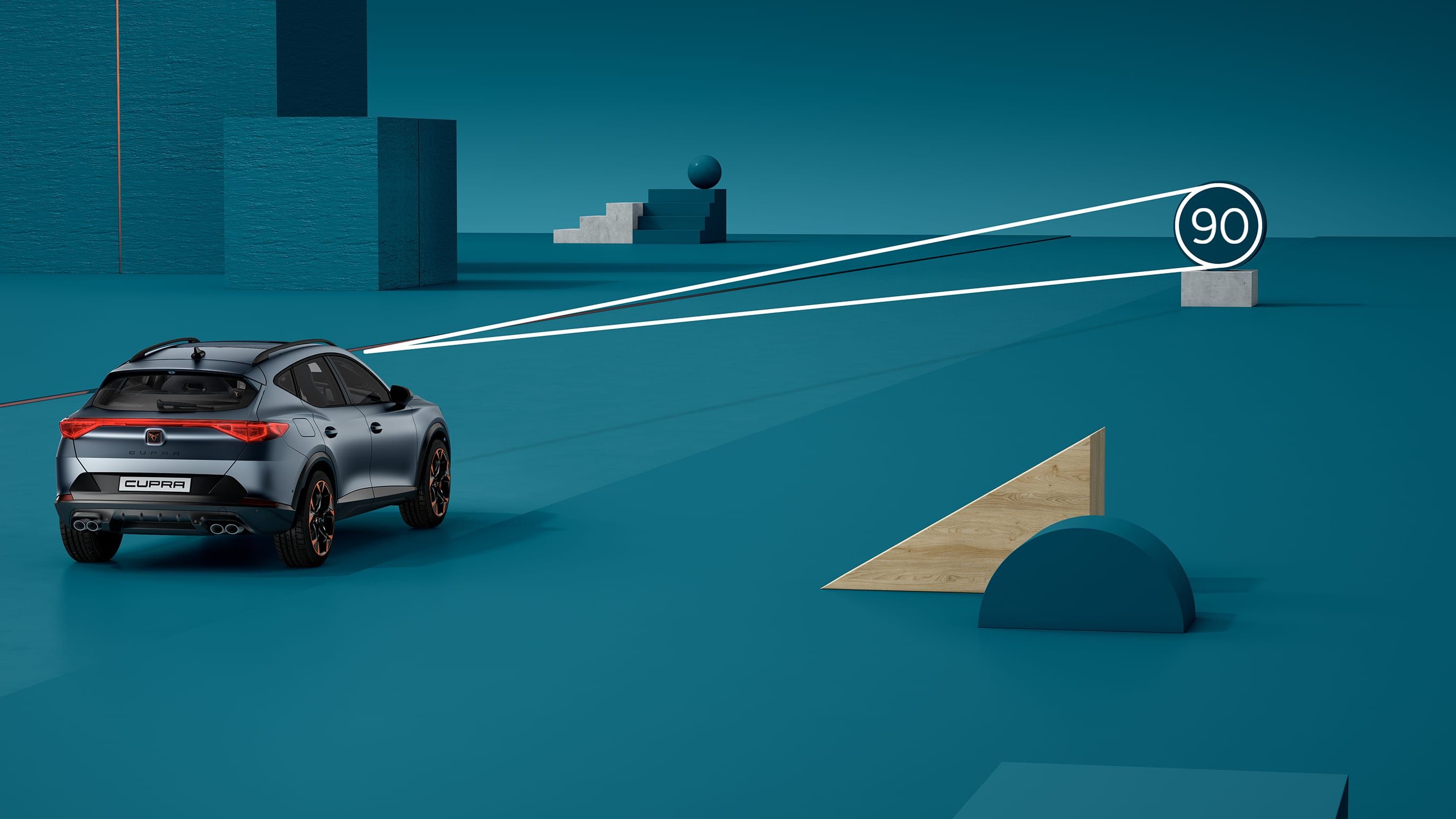 Grafik CUPRA Verkehrszeichenerkennung