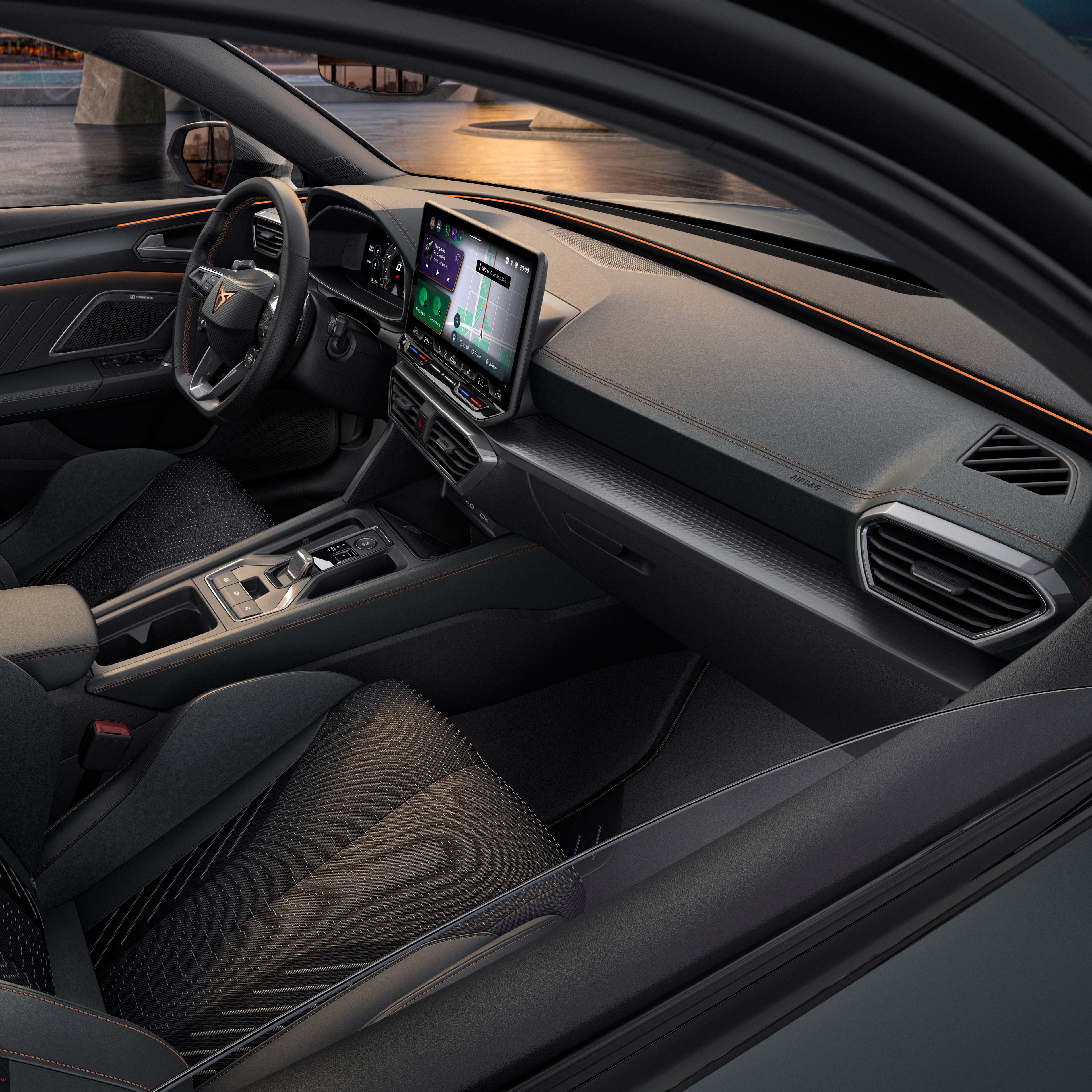 CUPRA Tavascan in Blau beim Ladevorgang