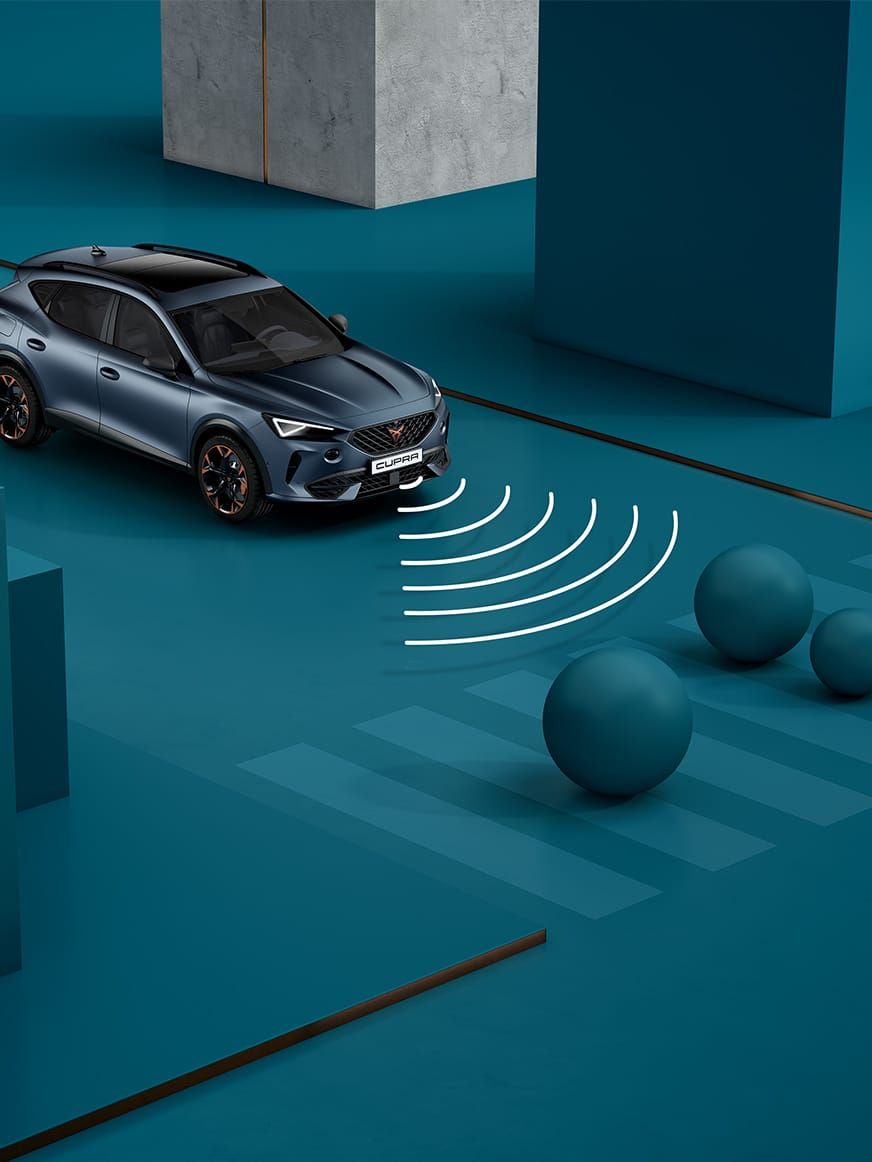 Grafik CUPRA Emergency Assist